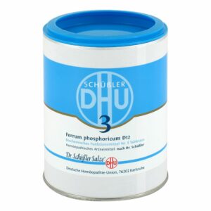 Biochemie DHU SchÃ¼Ã?ler Salz Nummer 3 Ferrum phosphoricum D12