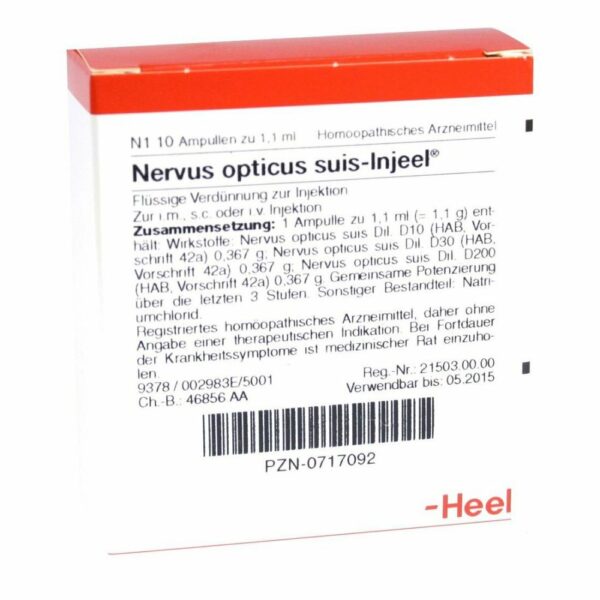 Nervus Opticus suis Injeel Ampullen