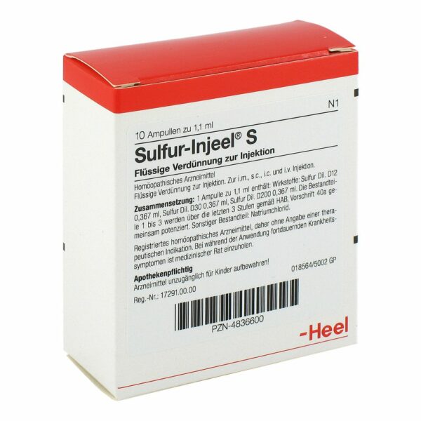 Sulfur Injeel S Ampullen