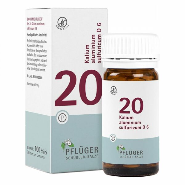 Biochemie Pflüger 20 Kalium alum.sulf.D 6 Tabletten