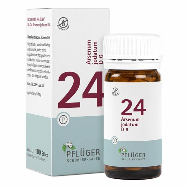 Biochemie Pflüger 24 Arsenum jodatum D6 Tabletten