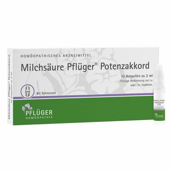 Milchsäure Pflüger Potenzakkord iniecto -lsg.amp.