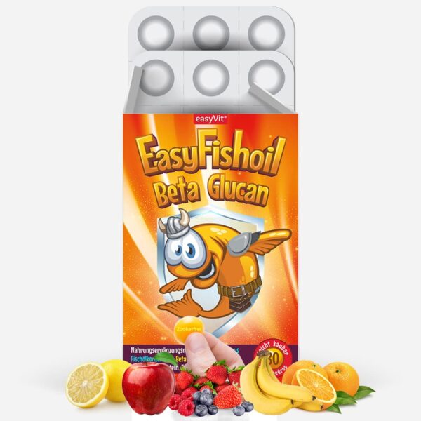 EasyFishoil Beta - Omega 3 mit Beta-Glucan - 30 Stück