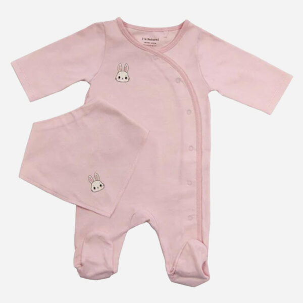 Newborn-Overall mit Fuß und Lätzchen (Für den Übergang)