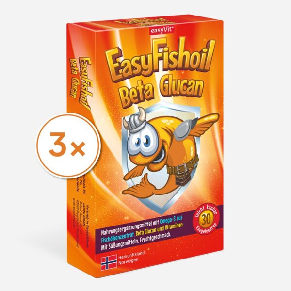 EasyFishoil - Omega 3 mit Beta-Glucan - (3x30 Stück)