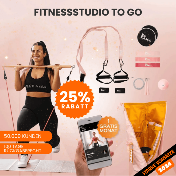 Fitnessstudio to Go (inkl. App) + Nutrition System