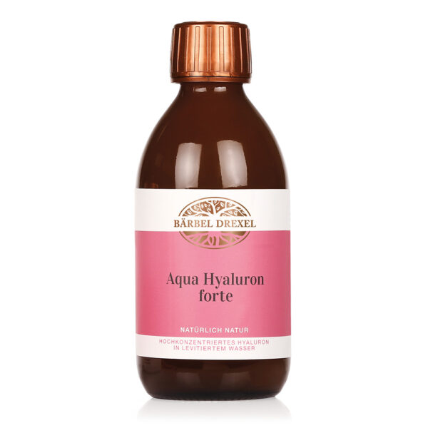 Aqua Hyaluron forte für ein schönes Hautbild. Mit hochdosierter Hyaluronsäure, Vitamin C, MSM und Kupfer