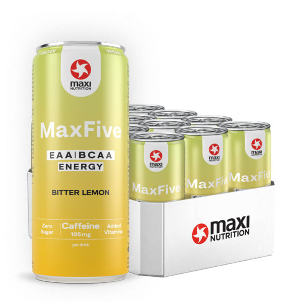 MaxFive EAA/BCAA Energy Drink Bitter Lemon 330 ml