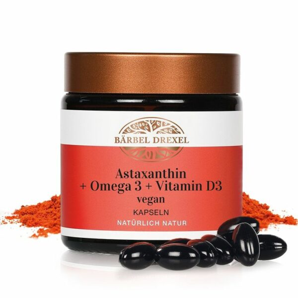 Astaxanthin + Omega 3 + Vitamin D3 vegan Kapseln