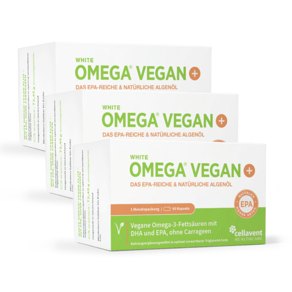 Vegane Omega-3-Kapseln - WHITE OMEGA VEGAN PLUS 270 Stück / 3 Monate