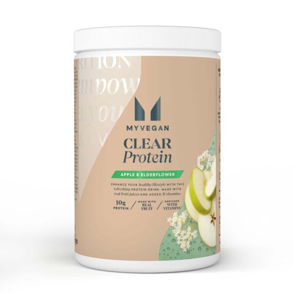 Clear Vegan Protein - 640g - Apple & Elderflower