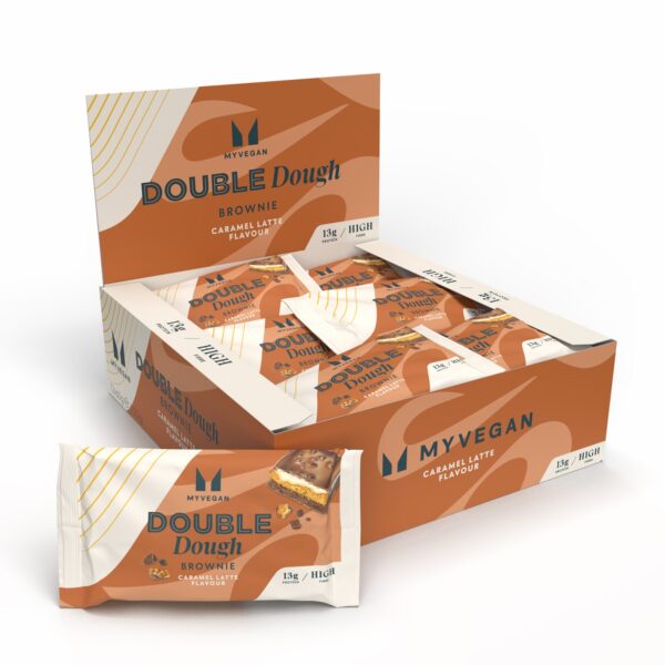 Vegan Double Dough Brownie - Caramel Latte