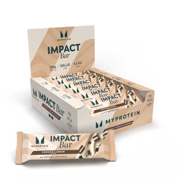 Impact Proteinriegel - 12 x 64g - Cookies & Cream