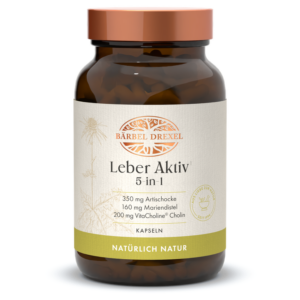 Leber Aktiv 5-in-1 mit VitaCholine, Artischockenextrakt, Mariendistel & Löwenzahnextrakt, Cholinbitartrat