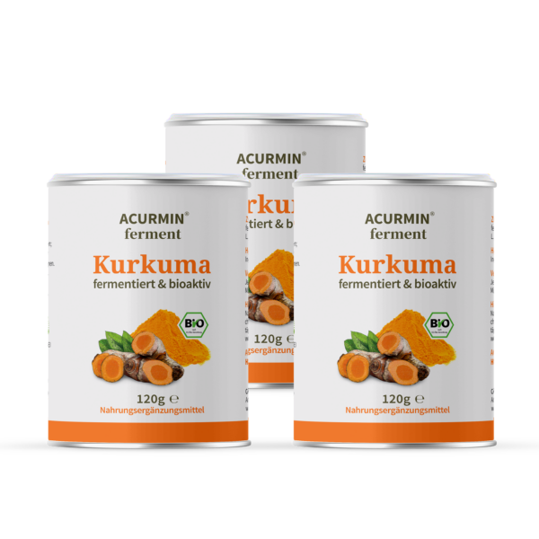 Fermentiertes Bio-Kurkuma-Pulver - Acurmin ferment 360 g / 360 Tage