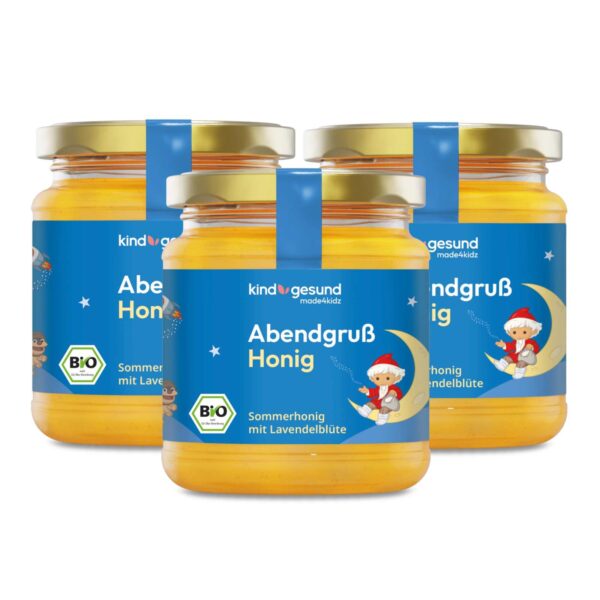 Bio-Sandmännchen Abendgruß Honig für Kinder 3 x 240 g