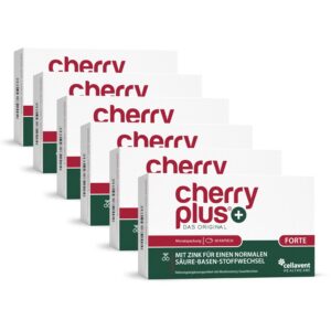 75:1 Montmorency-Sauerkirschextrakt & Zink Kapseln - Cherry PLUS Forte 360 Stück / 6 Monate