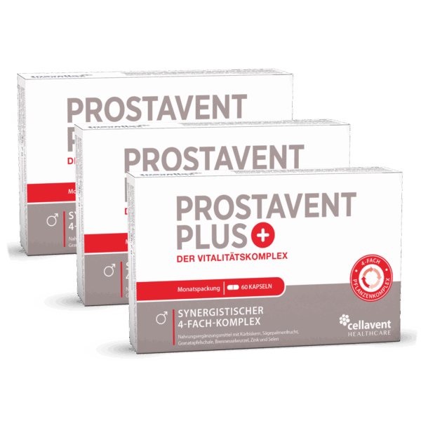 Prostata Komplex Kapseln - Prostavent PLUS 180 Stück / 3 Monate