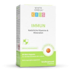 Vitamine für Kinder Immunsystem - WHITE OMEGA® Kids Immun 90 Stück / 1 Monat