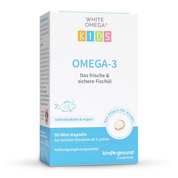 Omega 3 für Kinder - Fischölkapseln - WHITE OMEGA Kids 90 Stück / 1 Monat