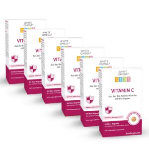 Vitamin C Kapseln für Kinder - WHITE OMEGA Kids 540 Stück / 6 Monate