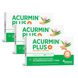 Mizell Kurkuma Kapseln mit hoher Bioverfügbarkeit  Acurmin PLUS 180 Stück / 3 Monate