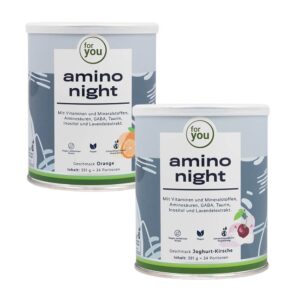 for you amino night 2er-Set - Joghurt-Kirsche & Orange