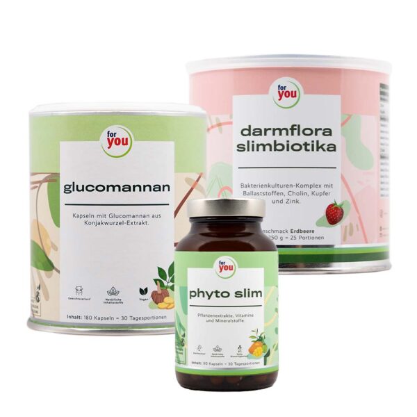 for you glucomannan & for you phyto slim & for you darmflora slimbiotika
