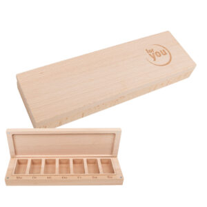 for you Tablettenbox Holz | 7 tage