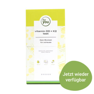for you vitamin D3 + K2 test - Bluttest für zuhause