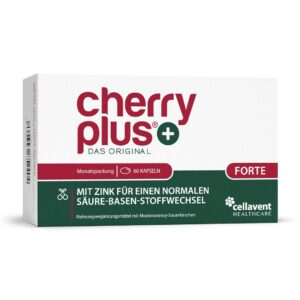 75:1 Montmorency-Sauerkirschextrakt & Zink Kapseln - Cherry PLUS Forte 60 Stück / 1 Monat