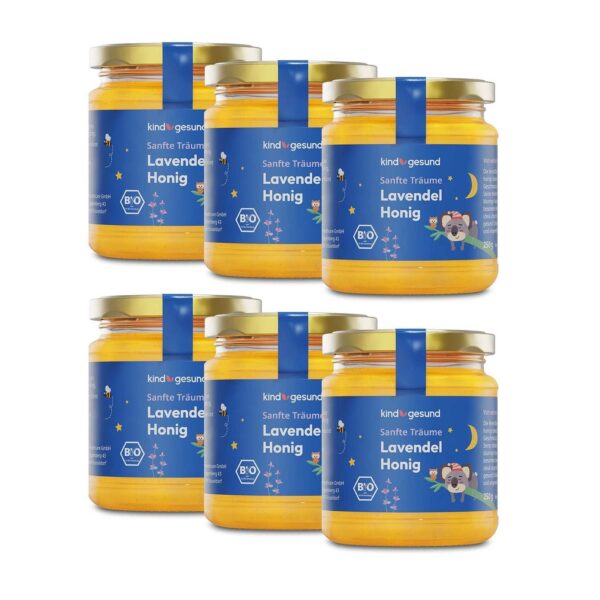 Bio-Lavendelhonig für Kinder 6 x 250 g