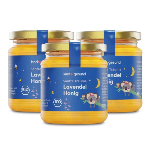 Bio-Lavendelhonig für Kinder 3 x 250 g
