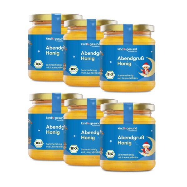 Bio-Sandmännchen Abendgruß Honig für Kinder 6 x 240 g
