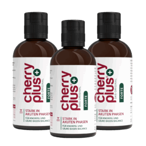Cherry PLUS Forte Konzentrat - Hochkonzentriertes Sauerkirsch Konzentrat mit Vitamin C und Zink 600 ml / 3 Flasche