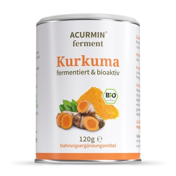 Fermentiertes Bio Kurkuma-Pulver  Acurmin ferment 120 g / 120 Tage