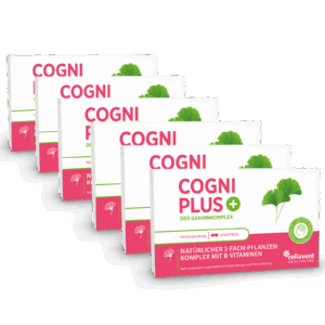 Ginkgo Kapseln mit Bacopa & Ginseng  Cogni PLUS 180 Stück / 6 Monate