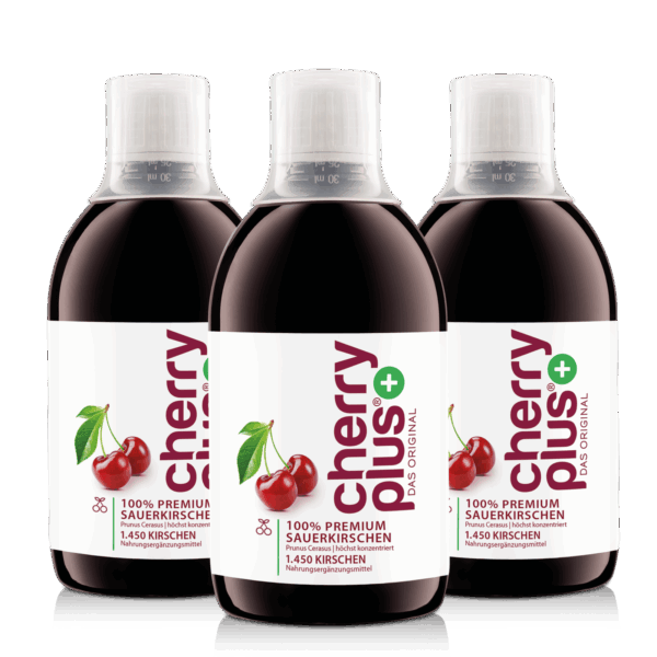 Montmorency Sauerkirschsaft Konzentrat - Cherry PLUS 1500 ml / 3 Flaschen
