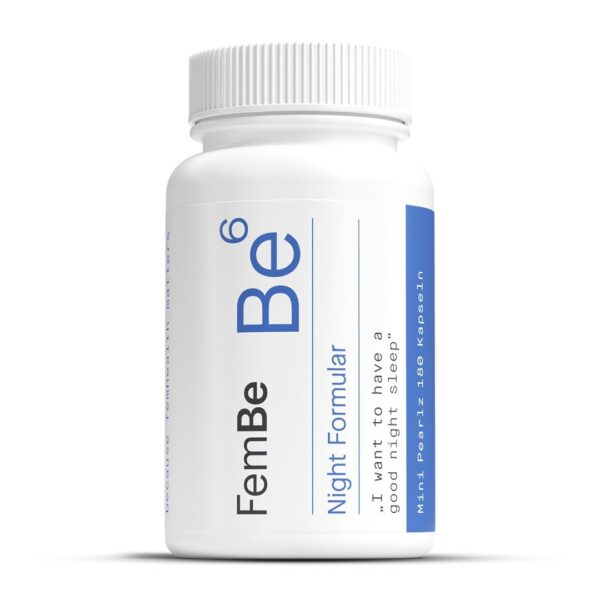 Natürliches Schlafmittel Melatonin & Zitronenmelisse Kapseln - Be6 FemBe