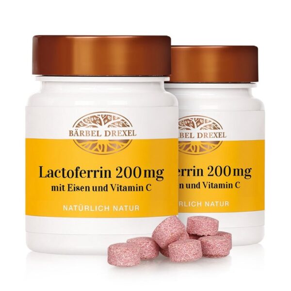 Lactoferrin 200 mg mit Eisen und Vitamin C Presslinge