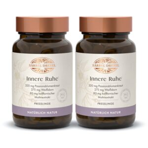 Innere Ruhe mit Passionsblume und Weißdorn Presslinge