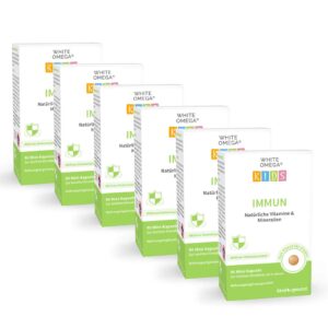 Vitamine für Kinder Immunsystem - WHITE OMEGA® Kids Immun 540 Stück / 6 Monate