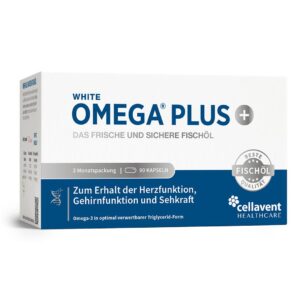 Omega-3 Kapseln mit 800 mg  WHITE OMEGA PLUS 90 Stück / 3 Monate